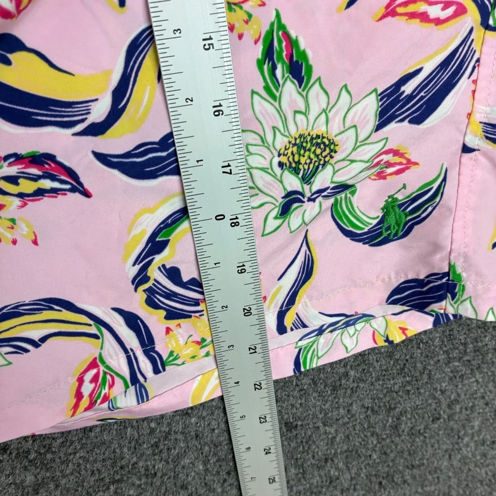 Polo Ralph Lauren Mens Pink Tropical Floral Swim Trunks Size 3XB Big & Tall